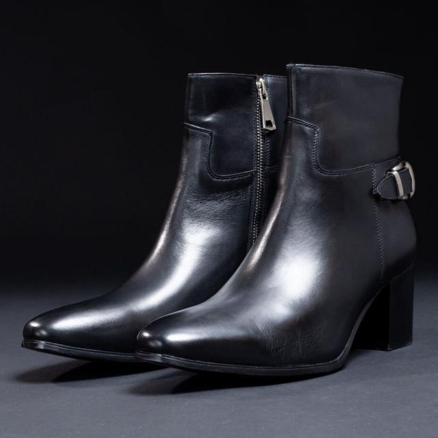 エンデヴァイス（endevice）/サイドベルト ヒールブーツ / サイドジップ