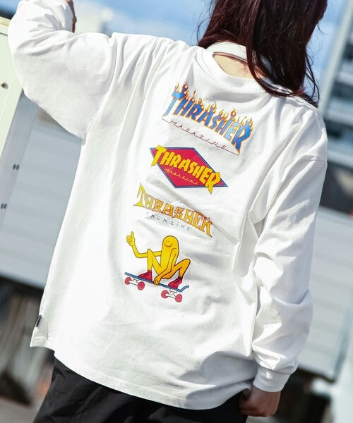 ジップファイブ（ZIP FIVE）/THRASHER バックプリントロングTシャツの通販は