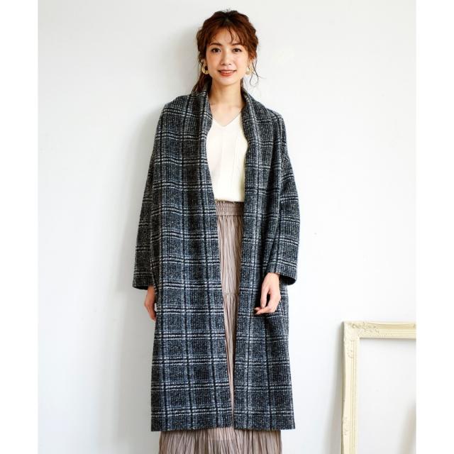 ペルルペッシュ イタリアンエアリーチェックガウンコートの通販はau Pay マーケット Brand Square By Oioi ブランドスクエアbyマルイ