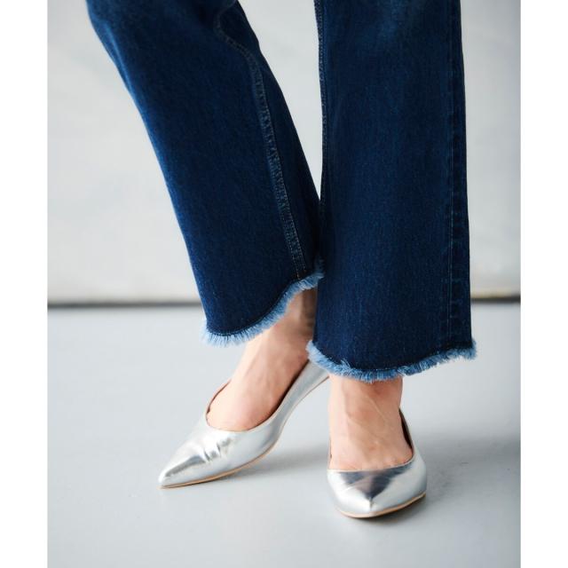 ルクールブラン（le．coeur blanc）/ポインテッドフラットパンプス