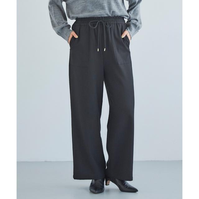 ルクールブラン（le．coeur blanc）/《手洗い可能》コスミカルウォームイージーワイドパンツ