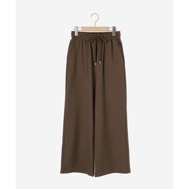 ルクールブラン（le．coeur blanc）/《手洗い可能》コスミカルウォームイージーワイドパンツ