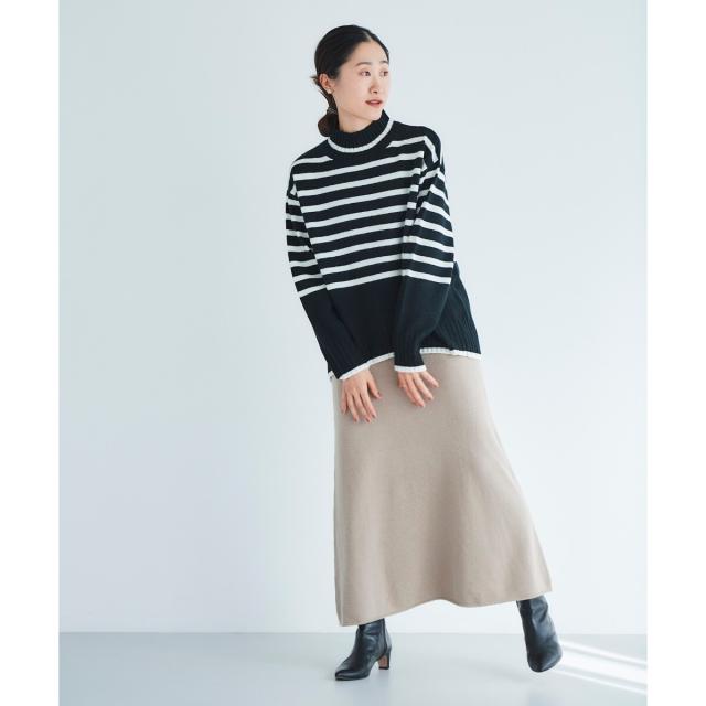 ルクールブラン（le．coeur blanc）/ニットロングスカート_4
