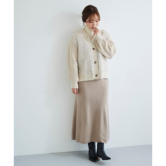 ルクールブラン（le．coeur blanc）/ニットロングスカート_17
