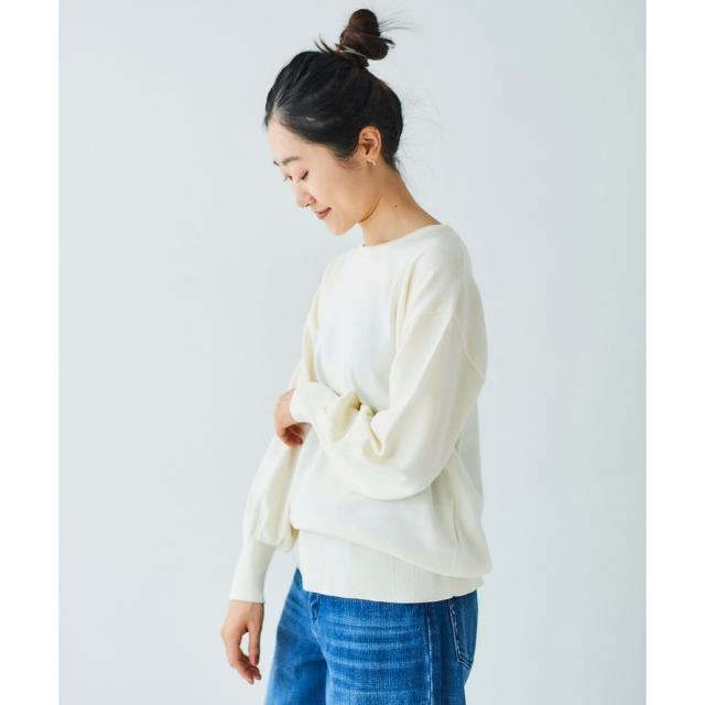 ルクールブラン（le．coeur blanc）/《WEB限定アイテム》チュールケープ付き2wayニット