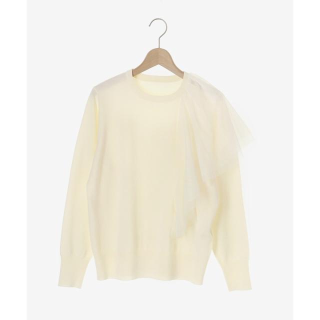 ルクールブラン（le．coeur blanc）/《WEB限定アイテム》アシメチュールニット