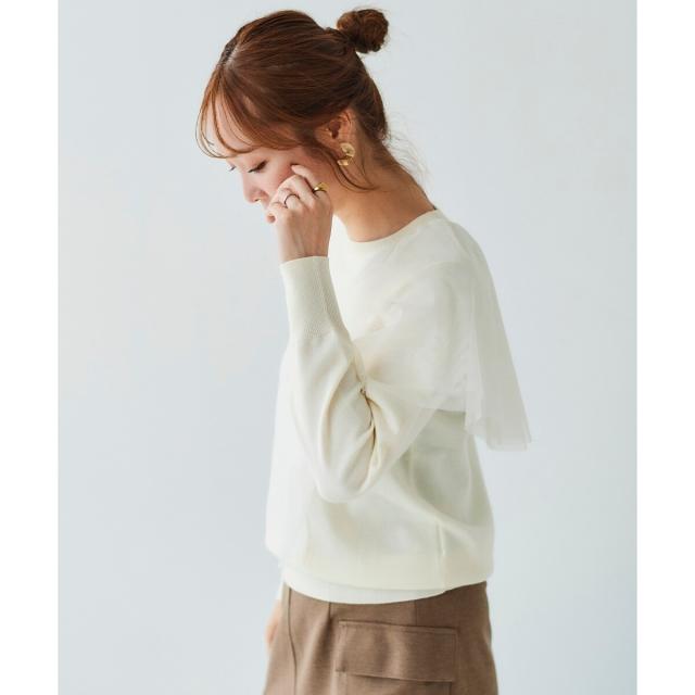 ルクールブラン（le．coeur blanc）/《WEB限定アイテム》アシメチュールニット