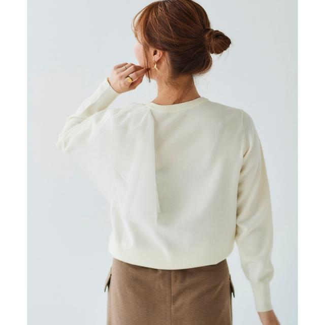 ルクールブラン（le．coeur blanc）/《WEB限定アイテム》アシメチュールニット