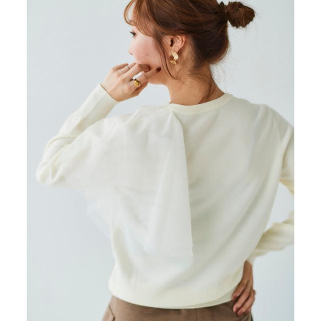 ルクールブラン（le．coeur blanc）/《WEB限定アイテム》アシメチュールニット