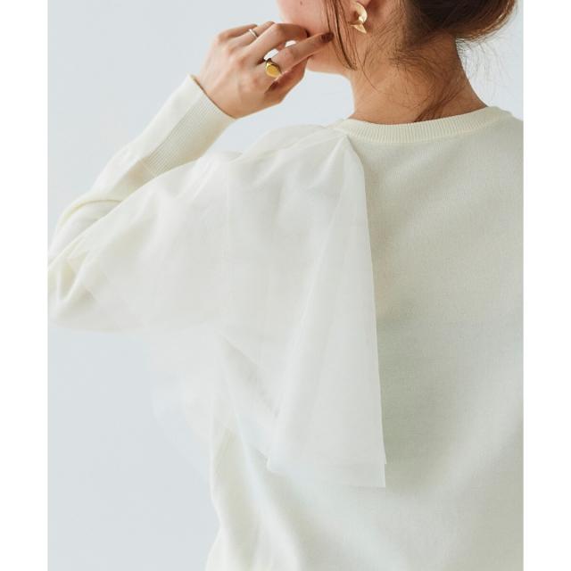 ルクールブラン（le．coeur blanc）/《WEB限定アイテム》アシメチュールニット