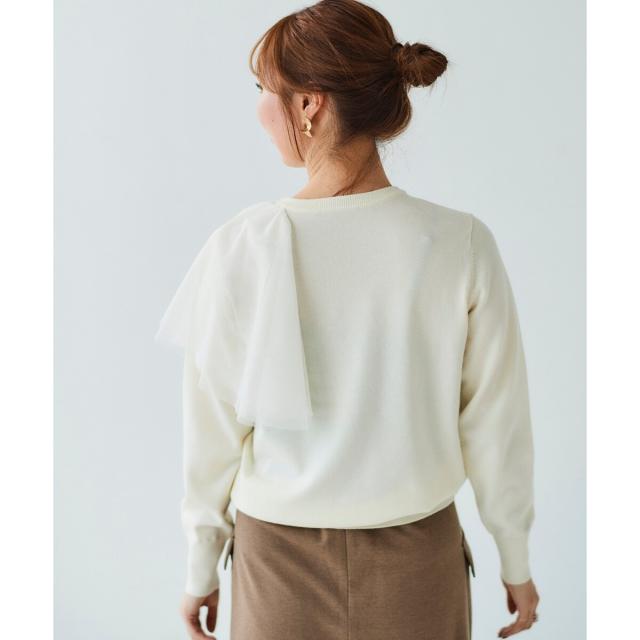 ルクールブラン（le．coeur blanc）/《WEB限定アイテム》アシメチュールニット