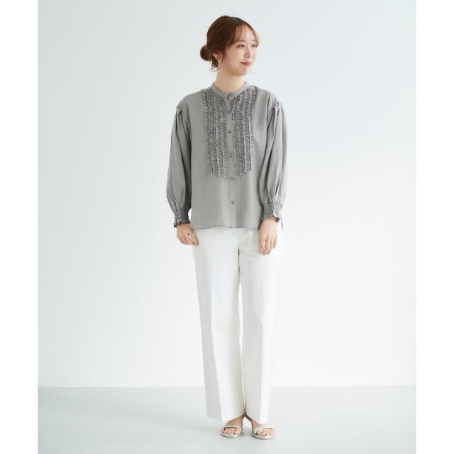 ルクールブラン（le．coeur blanc）/《手洗い可能》マリンワイドパンツ