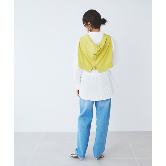 ルクールブラン（le．coeur blanc）/《手洗い可能》MAISON MAVERICK プリーツ2wayシャツ