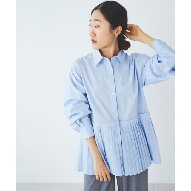 ルクールブラン（le．coeur blanc）/《手洗い可能》MAISON MAVERICK プリーツ2wayシャツ