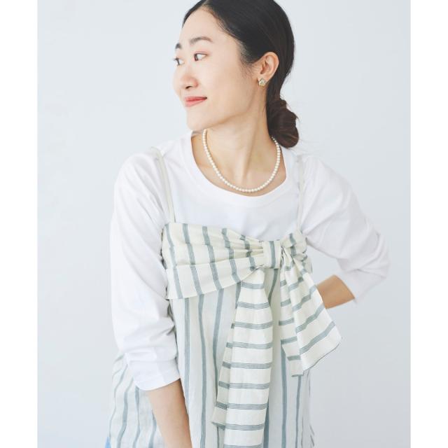 ルクールブラン（le．coeur blanc）/フロントリボンキャミブラウスの通販は 7,480円