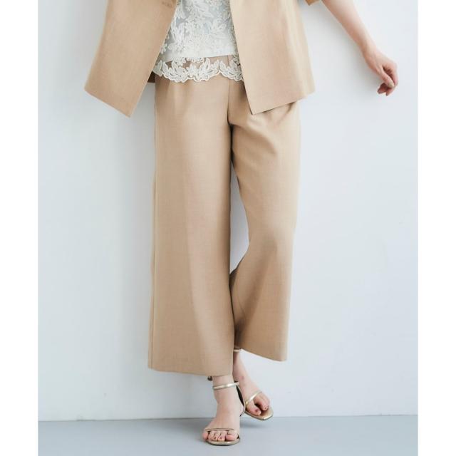 ルクールブラン（le．coeur blanc）/《セットアップ対応》タンブラーブッチャータックワイドパンツ