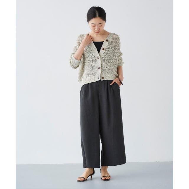 ルクールブラン（le．coeur blanc）/《セットアップ対応》タンブラーブッチャータックワイドパンツ