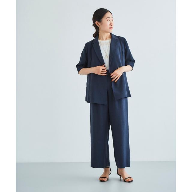 ルクールブラン（le．coeur blanc）/《セットアップ対応》タンブラーブッチャータックワイドパンツ