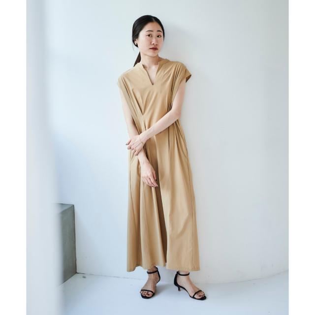 ルクールブラン（le．coeur blanc）/《手洗い可能》ウエストタックワンピース