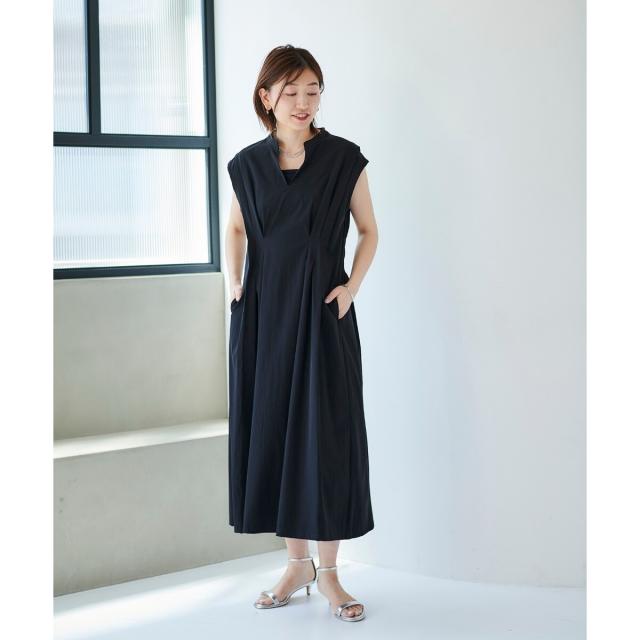 ルクールブラン（le．coeur blanc）/《手洗い可能》ウエストタックワンピース