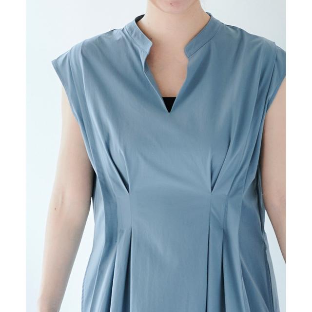 ルクールブラン（le．coeur blanc）/《手洗い可能》ウエストタックワンピース