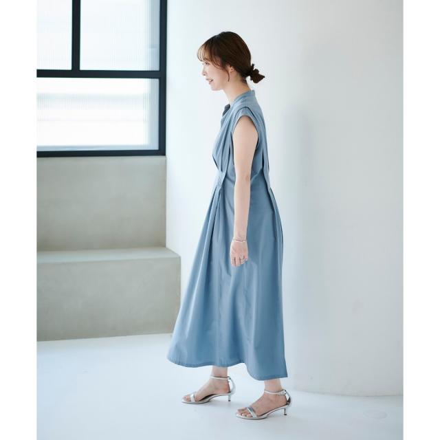 ルクールブラン（le．coeur blanc）/《手洗い可能》ウエストタックワンピース