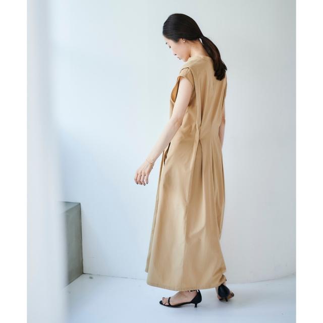 ルクールブラン（le．coeur blanc）/《手洗い可能》ウエストタックワンピース