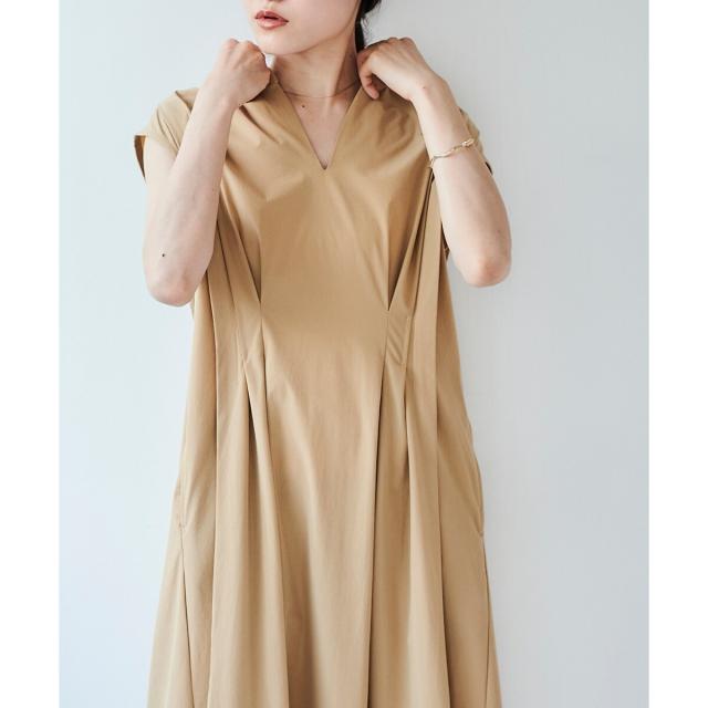 ルクールブラン（le．coeur blanc）/《手洗い可能》ウエストタックワンピース