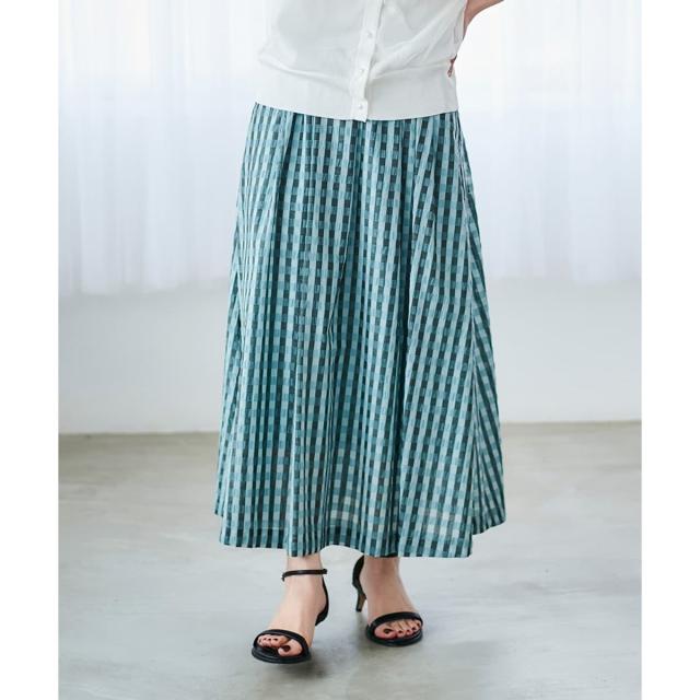 ルクールブラン（le．coeur blanc）/ギンガムチェックギャザースカート