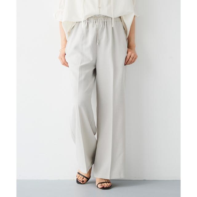 ルクールブラン（le．coeur blanc）/《手洗い可能》タンブラーブッチャーイージーパンツ