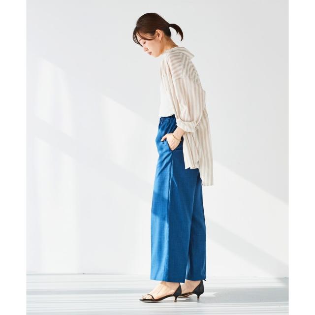 ルクールブラン（le．coeur blanc）/《手洗い可能》タンブラーブッチャーイージーパンツ