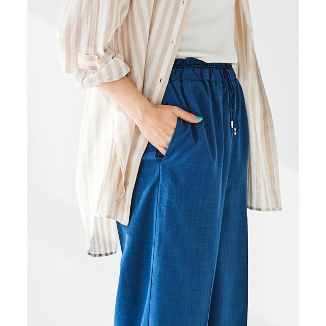 ルクールブラン（le．coeur blanc）/《手洗い可能》タンブラーブッチャーイージーパンツ