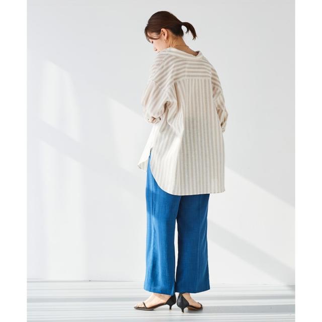 ルクールブラン（le．coeur blanc）/《手洗い可能》タンブラーブッチャーイージーパンツ