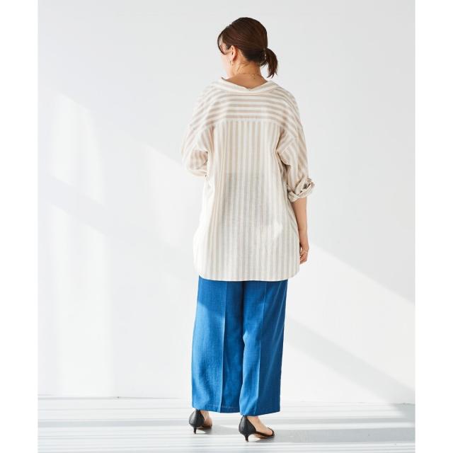 ルクールブラン（le．coeur blanc）/《手洗い可能》タンブラーブッチャーイージーパンツ