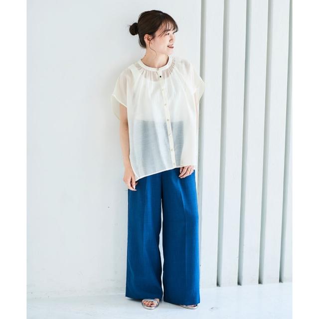 ルクールブラン（le．coeur blanc）/《手洗い可能》タンブラーブッチャーイージーパンツ