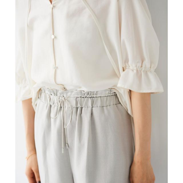 ルクールブラン（le．coeur blanc）/《手洗い可能》タンブラーブッチャーイージーパンツ