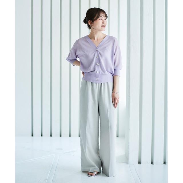 ルクールブラン（le．coeur blanc）/《手洗い可能》タンブラーブッチャーイージーパンツ