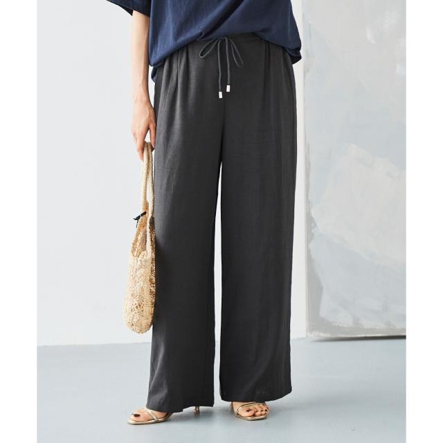 ルクールブラン（le．coeur blanc）/《手洗い可能》レーヨン麻イージーパンツ