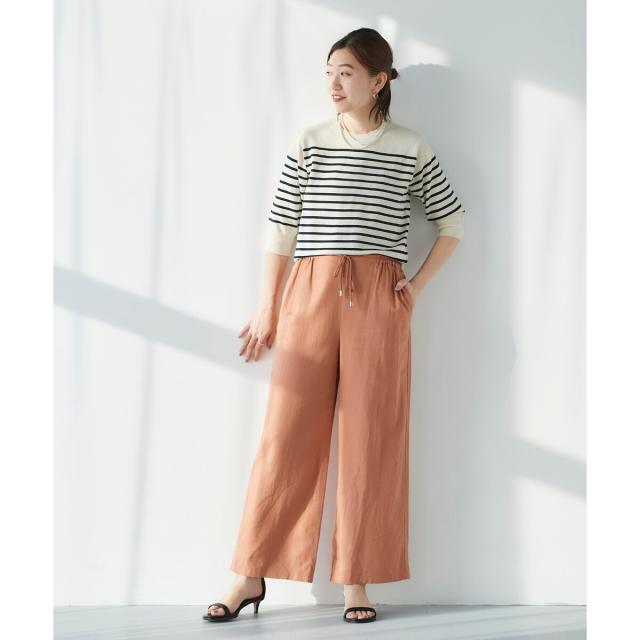 ルクールブラン（le．coeur blanc）/《手洗い可能》レーヨン麻イージーパンツ