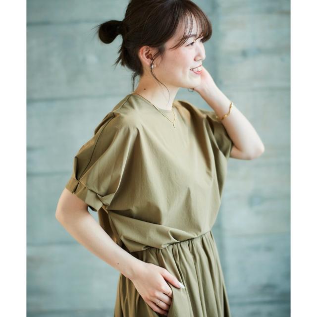 ルクールブラン（le．coeur blanc）/《接触冷感・撥水加工》ナイロンストレッチタックスリーブプルオーバーの通販は