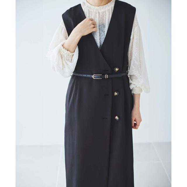 ルクールブラン（le．coeur blanc）/Vカラー2WAYジレジャンスカの通販