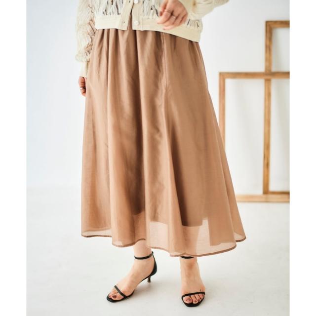 ルクールブラン（le．coeur blanc）/《手洗い可能》キリカエギャザースカート