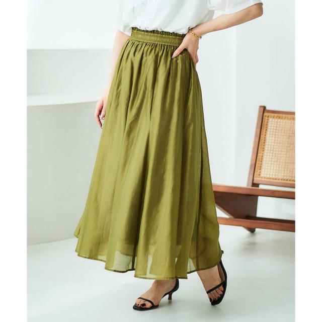 ルクールブラン（le．coeur blanc）/《手洗い可能》キリカエギャザースカート