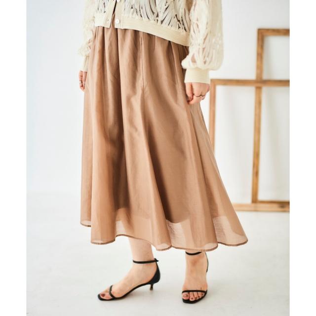 ルクールブラン（le．coeur blanc）/《手洗い可能》キリカエギャザースカート