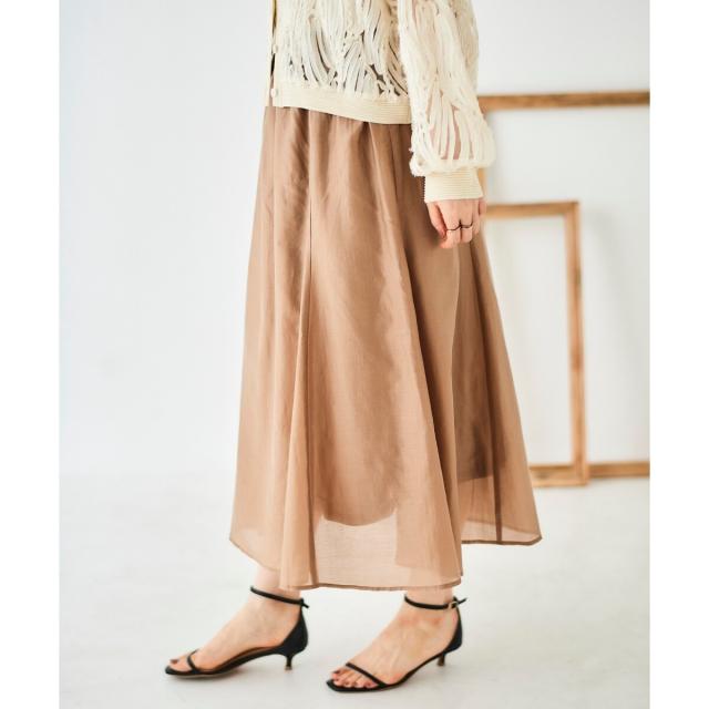 ルクールブラン（le．coeur blanc）/《手洗い可能》キリカエギャザースカート