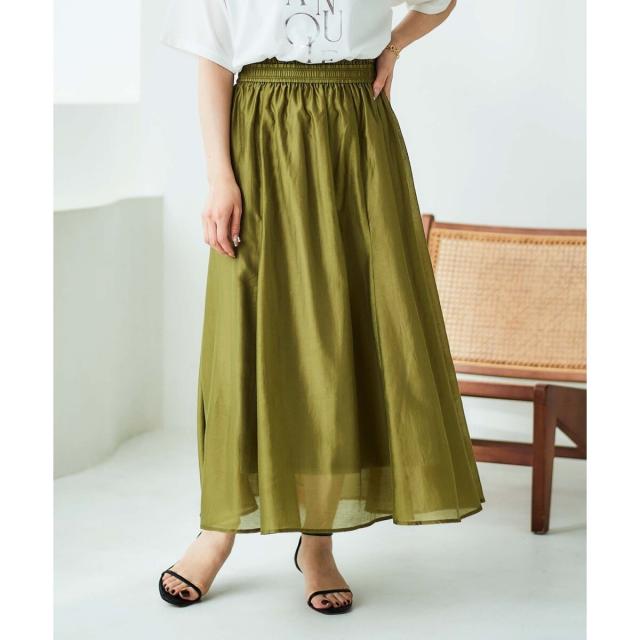 ルクールブラン（le．coeur blanc）/《手洗い可能》キリカエギャザースカート