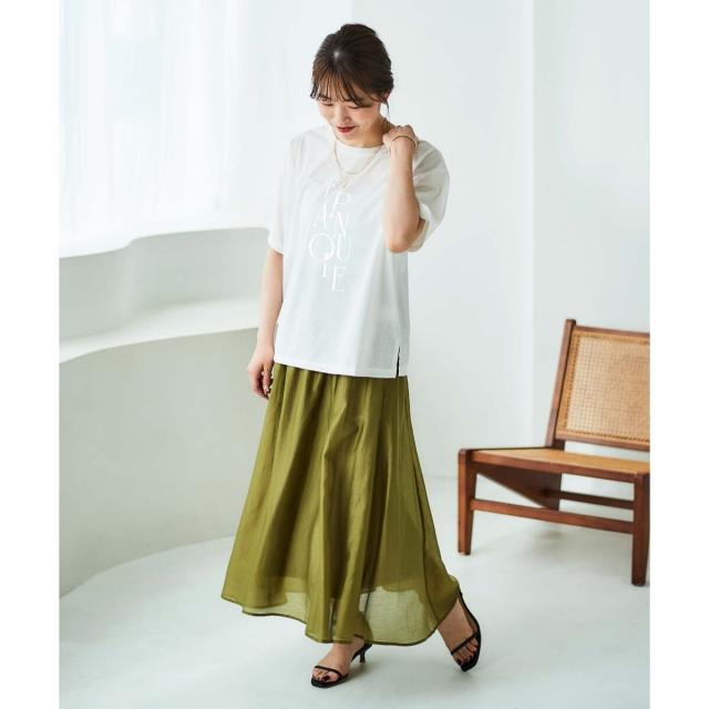 ルクールブラン（le．coeur blanc）/《手洗い可能》キリカエギャザースカート