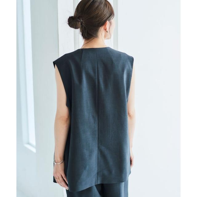 ルクールブラン（le．coeur blanc）/《手洗い可能》Vカラージレジャケット