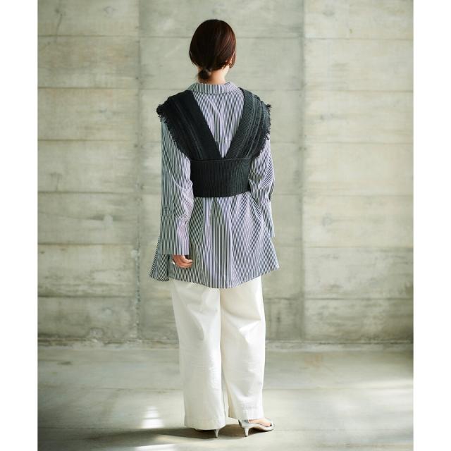 le.coeur blanc / ルクールブラン TORRAZZO DONNAフリンジニットビスチェ TORRAZZO DONNAフリンジニットビスチェ/le.coeur blanc(ルクール