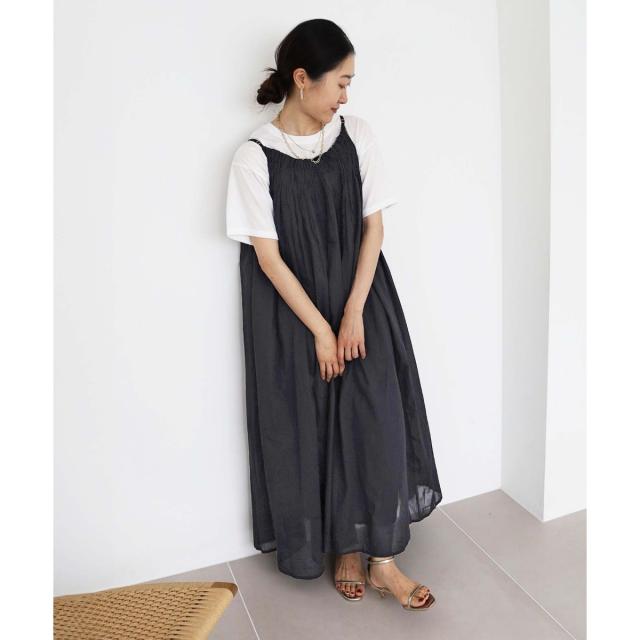 ルクールブラン（le．coeur blanc）/《手洗い可能》TORRAZZO DONNA キャミロングワンピ